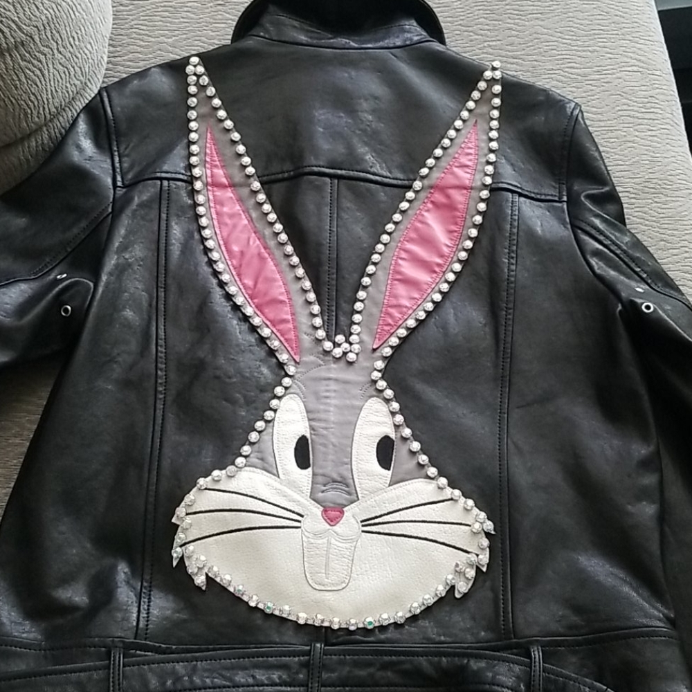 Gucci Leather Studd BugBunny Jacket